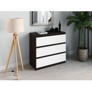 Комод Т-214 Колір корпусу Венге магія, Колір фасадів Білий